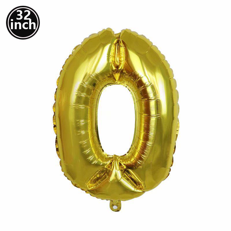 Multi Color Large Numbers 1 Balloon 32Inch 1 2 3 4 5 6 7 8 9 Birthday Ball Red Digit Bachelorette Balloons Figure Golob Balloons