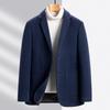 Woolen Blazer Jacket Men's Spring Autumn Casual Suit Trendy Fashion Men's Woolen Blazer Coat Clothing