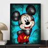 Disney Diamond Painting Set Mickey Mouse Stained Glass Art Illustration Embroidery Wall Decoration DIY Set Gift Handmade Crystal 5D Diamond