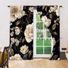 Set Of 2 Boho Versatile Polyester Transparent Curtains Home Decoration Use Bedrooms Living Rooms Curtain For Room Made