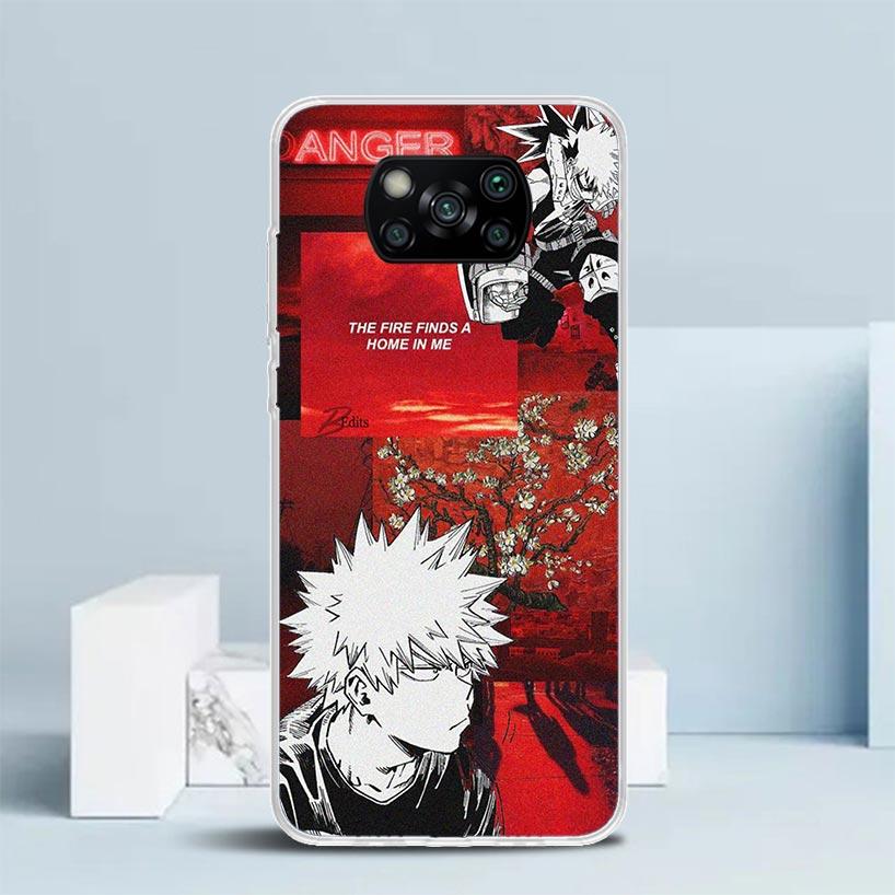 My Hero Bakugou Katsuki Phone Case For Xiaomi Poco F7 Ultra X5 X6 X7 Pro M7 Redmi 15C 15 13C 13 12C 12 10C 10 10A 9 9C 9A 9T Cov Redmi 9A
