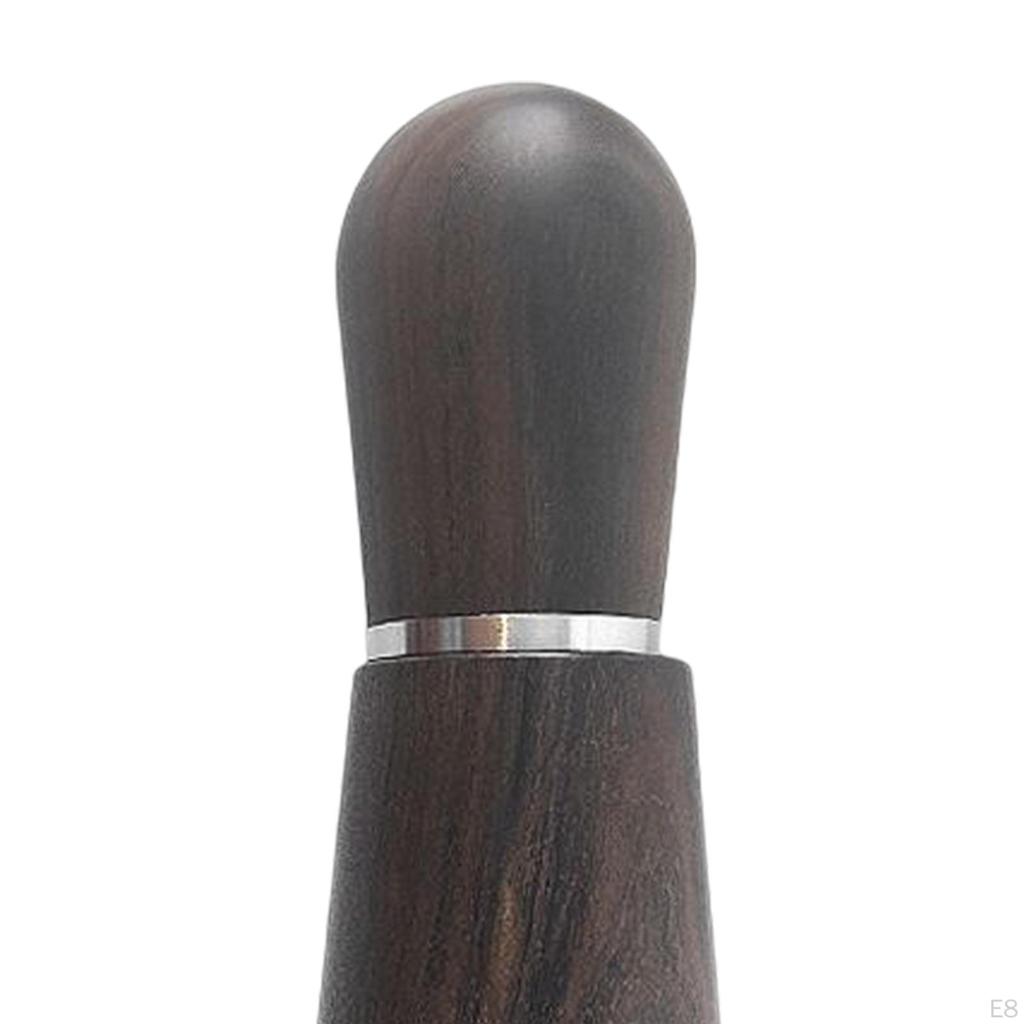 0.35mm Coffee Distributor Gadget Practical Sturdy Gifts Manual Wooden Handle Stainless Steel
