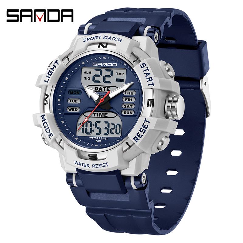 Sanda Luminous Multifunctional Watch for Teens and Couples
