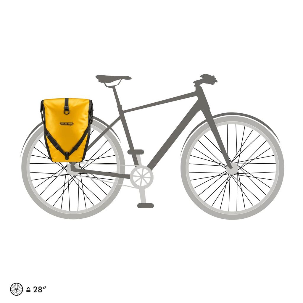 ORTLIEB OR-F5310 Bicycle Side and Rear Bag, Sun Yellow