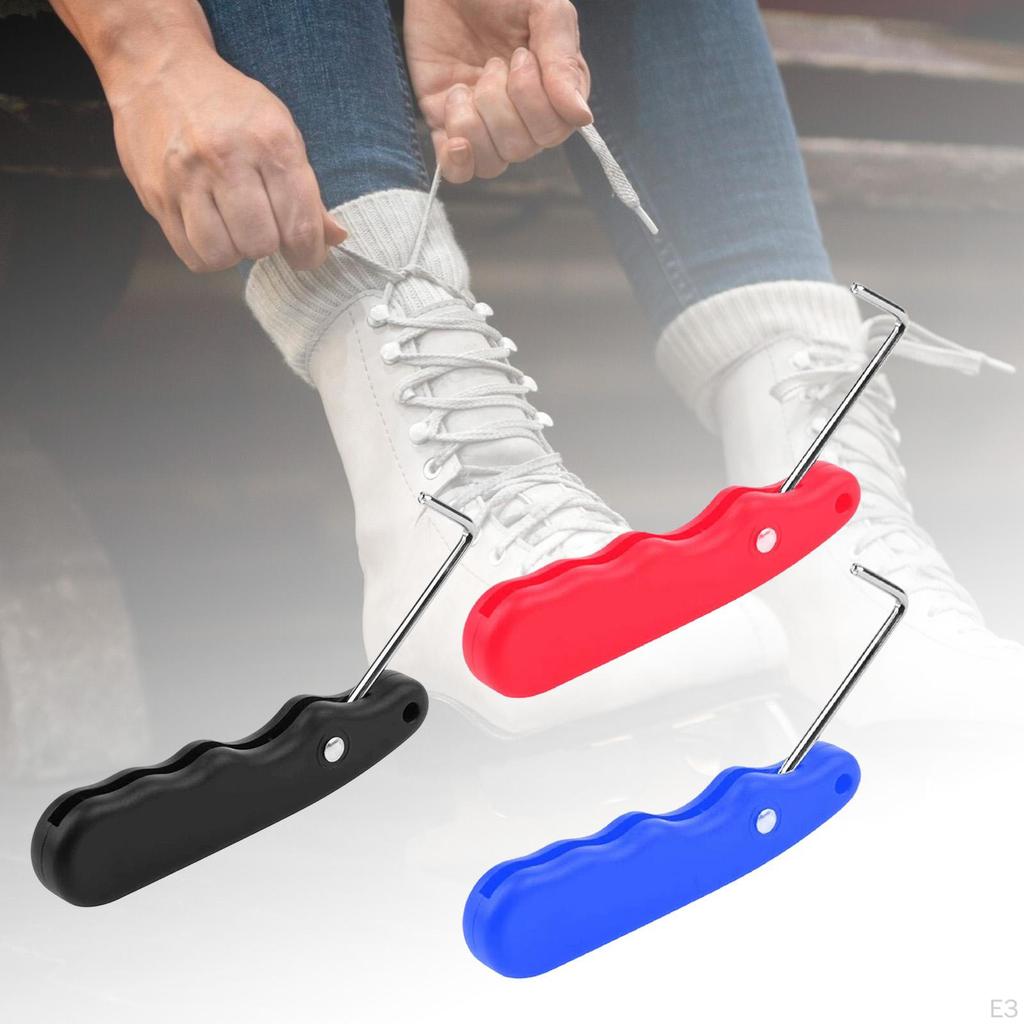 Eiskunstlaufschuh Schnürsenkel Spanner Schnürsenkel Einzieher Anziehwerkzeug für Eiskunstlaufschuhe