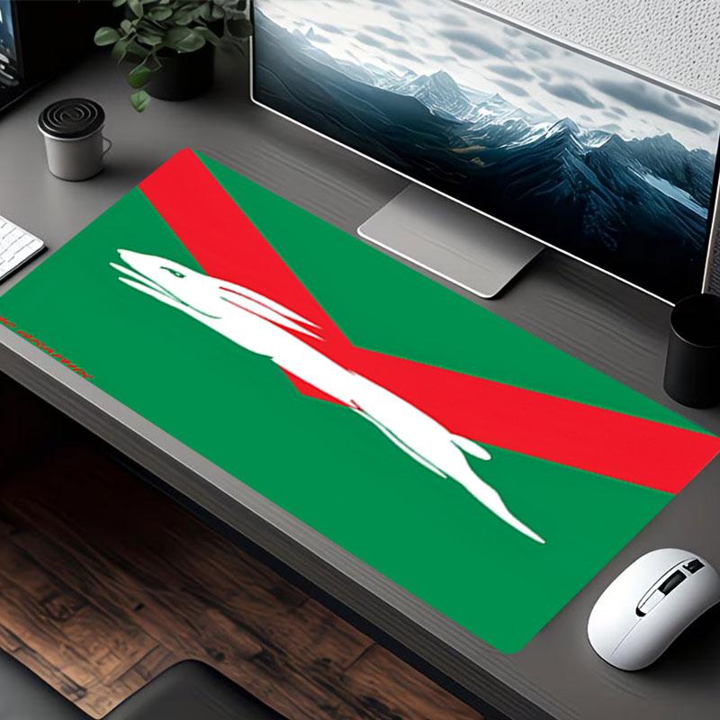 South Sydney Rabbitohs Print Mouse Pad, for Keyboard Pad Laptop PC Mat for Office Home Use, Desk Decor, Perfect Birthday Gift for Gamers