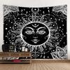 Sun God Art Tapestry Hippie Sun Moon Wall Tapestry Home Aesthetics Decoration Wall Cloth Beach Towel Tablecloth Bed Sheet