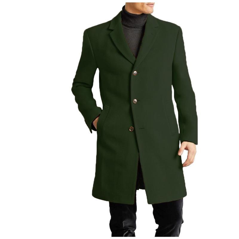 European Version of the New Woolen Men's Coat Order Surge Multi-color Woolen Lining Jacket