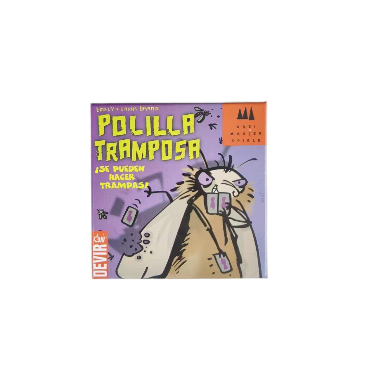 

Испанская версия ПОЛИЛЛА ТРАМПОСА Моль-обманщик Немецкий таракан Взрослая детская повседневная игра для вечеринок