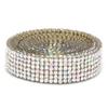 1pcs Self Adhesive Crystal Mesh Trim 6 Rows Rhinestone Banding Rhinestone Strips  DIY Arts Crafts