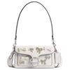 Tabby 20 Silver Metal Detachable Handle Leather Crossbody Shoulder Bag Small Women Bags Chalk-White CY140-LHCHK