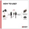 LINDY 2m HDMI 2.0 to DisplayPort 1.2 Active Cable with USB Power (Part Number: 41499)