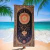 Boho Ethnic Beach Towel Retro Colorful Geometric Abstract Folk Art Print Soft Absorbent Quick Dry Towel for Beach Daily