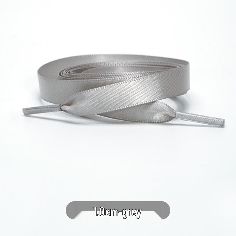 Candy Color Double-Sided 2cm Silk Shoelaces for Casual Shoes & Air Force 1