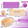 Wooden Soap Loaf Mould Set Rectangle Silicone Mould with Adjustable Wood Mold Cutter Box for DIY Soaps Making Bread Dessert