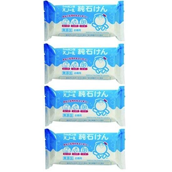 Shabondama Snow Pure Soap 180g 4 Pieces