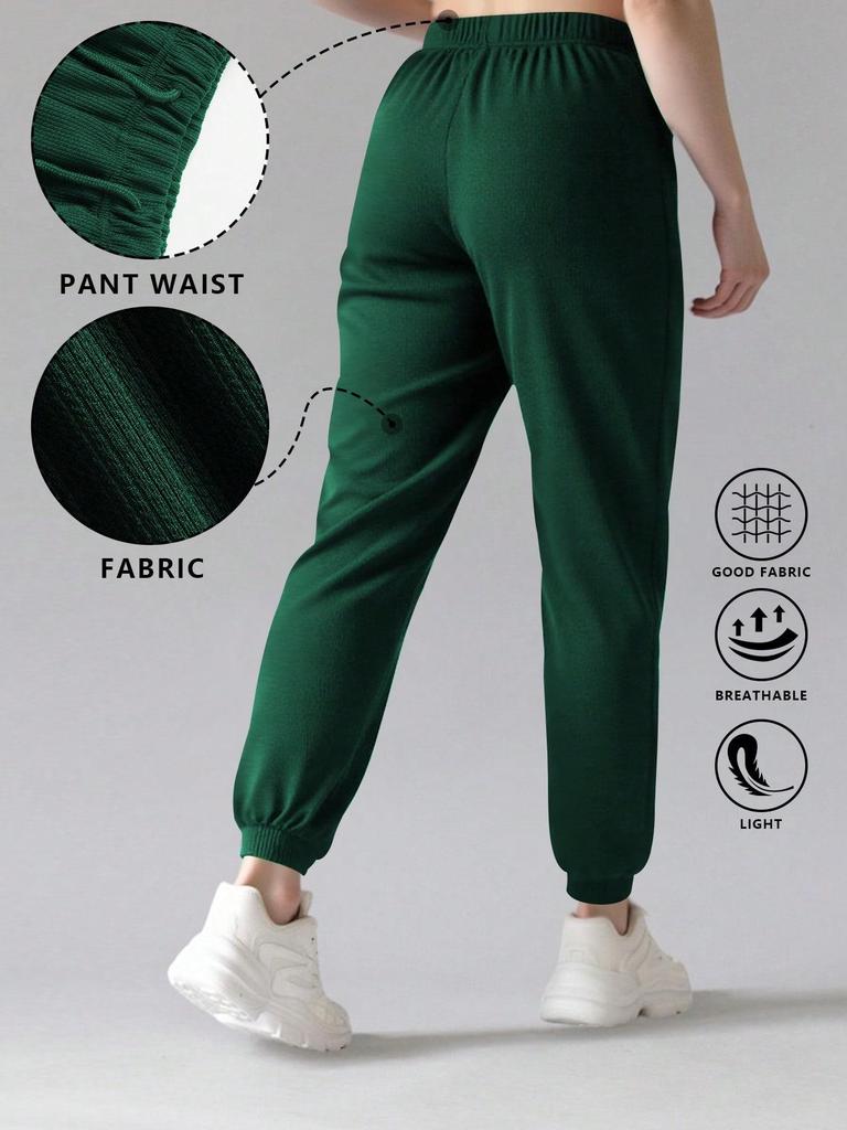 European & American Plus Size Women's Cotton Sweatpants - Loose, Comfortable, Skin-Friendly Fitness Wear