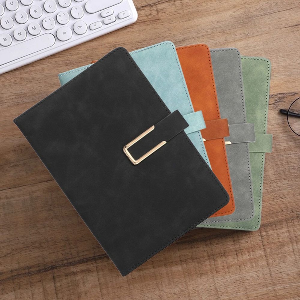 Soft Cover Leather Notebook Horizontal Line Loose-Leaf Book Vintage A5 Notebook