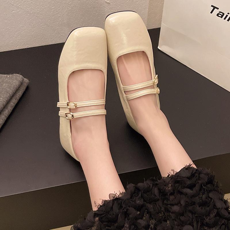 Dámské baleríny Mary Jane 2025: Pohodlné kožené boty s měkkou podrážkou na jaro a podzim