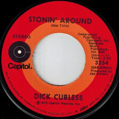 Płyta 7-calowa DICK CURLESS - Stonin' Around / For The Life Of Me 3354 Capitol Records 1972 US Folk Używana