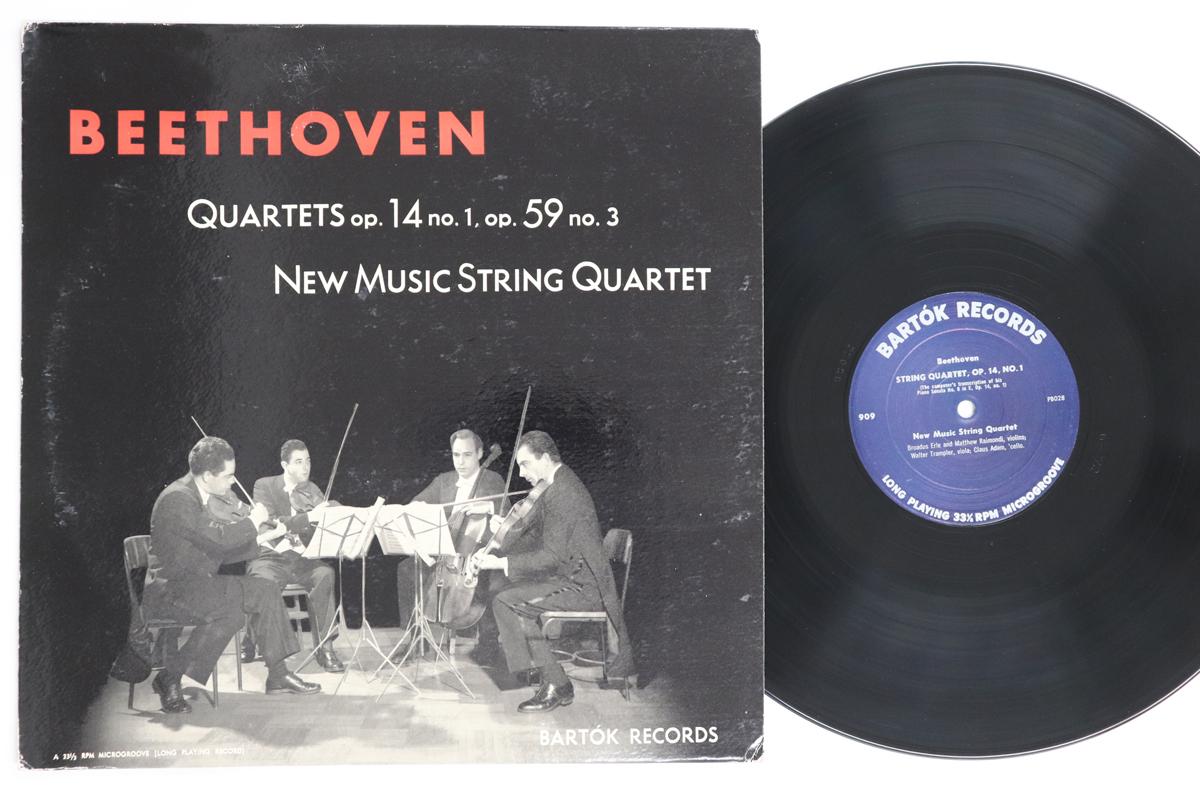 

LP Запись NEW MUSIC STRING QUARTET - Струнные квартеты Бетховена Op14 №1 BRS909 BARTOK RECORDS 1952 США Классика Б/У