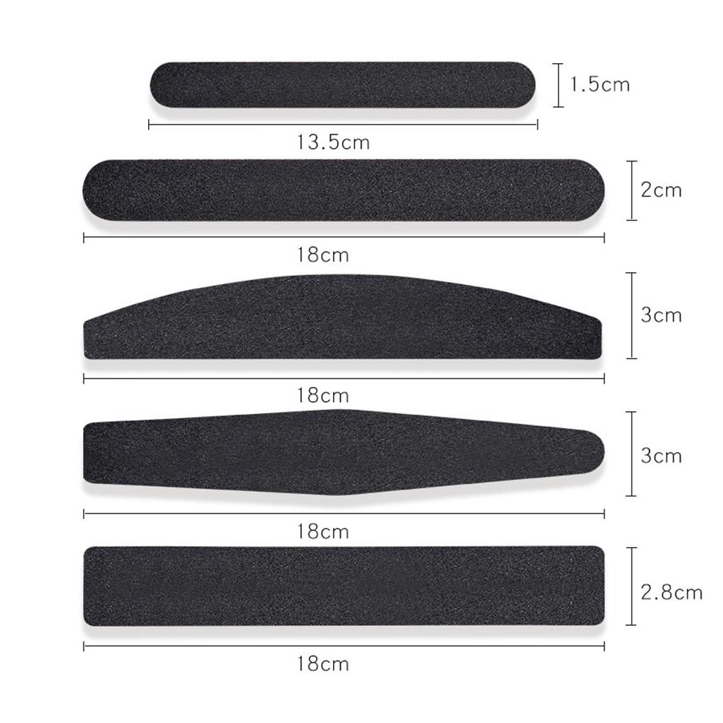 10pcs Nail File Double Side Sanding Sandpaper UV Gel Polish Manicure Tool