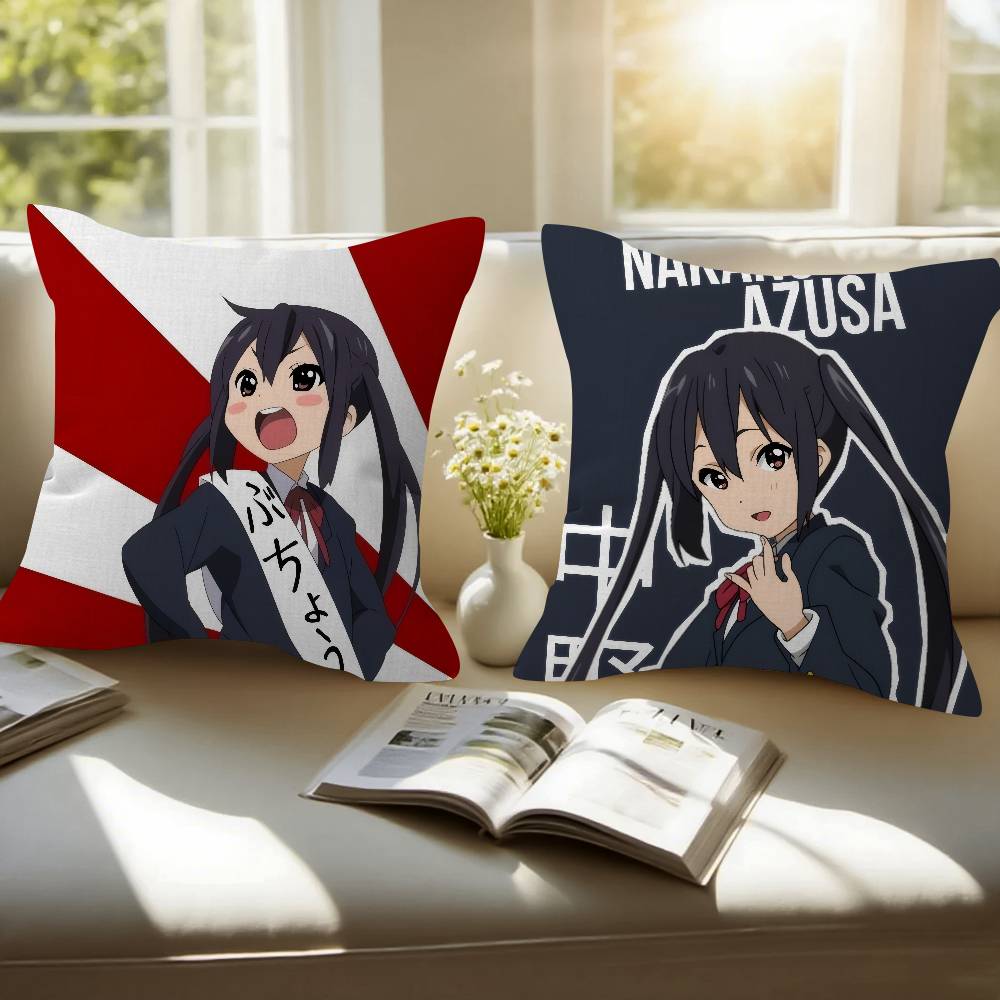 Anime Kawaii Girl K-On Cute Pillow Cushion Cover Pillowcase Living Room Sofa Home Decor Customized