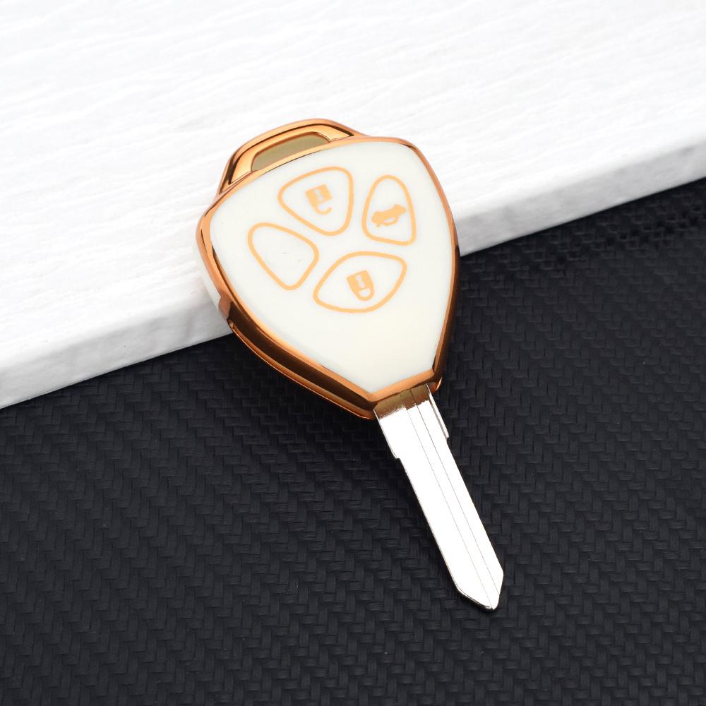 Protective Cover For Toyota Auris HiLux Corolla Fortuner Prado Verso Camry Reiz Yaris Vitz Vios Rav4 Ractis Car Key Case Holder