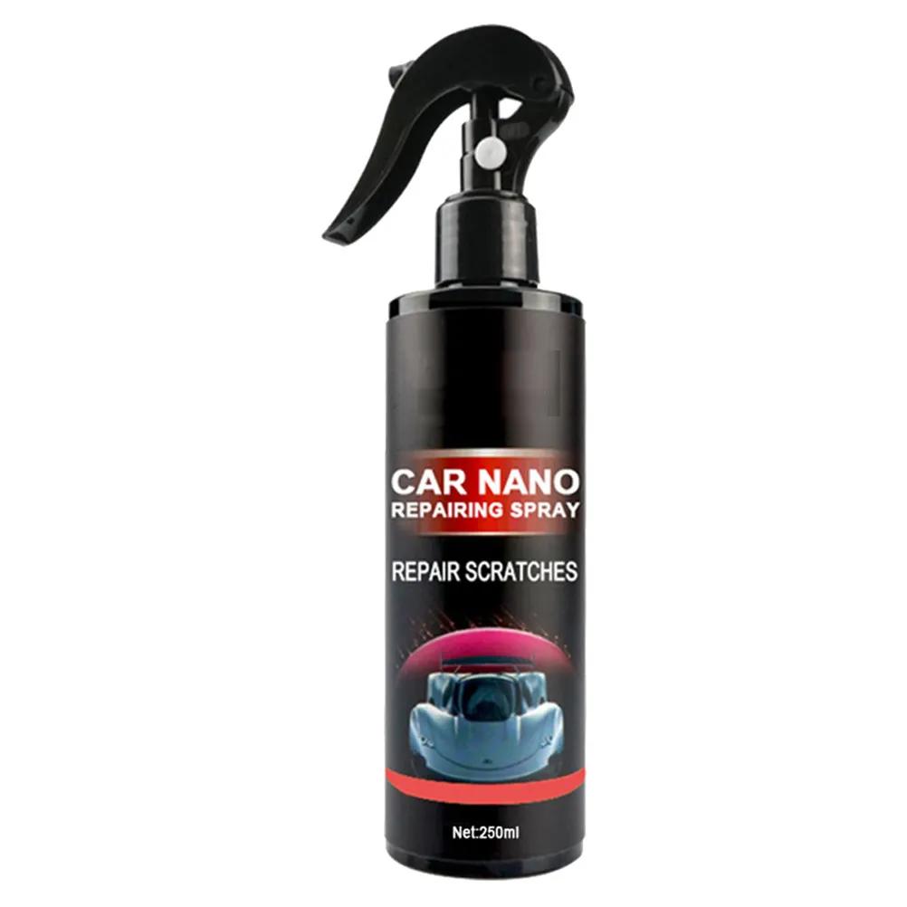 Car Scratch Repair Spray Nano Formula Removes Wax Rust Dirt Restores Shine Storage Car Polish Restorer