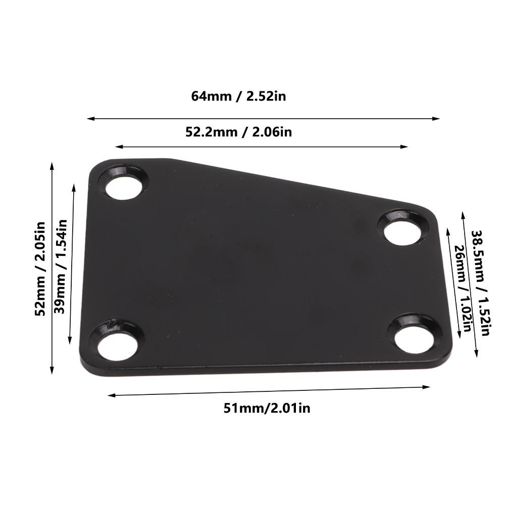 

Golden And Black Electric Guitar Neckplate Replacement Neck Plate Most Electric Guitars чёрный