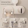 No Punching Hair Dryer Storage Rack Wall Mounted Hair Dryer Rack  for Home
