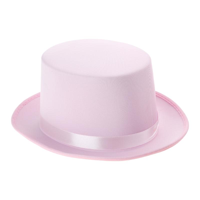 Universal Trilby Hat for Gentlemen Magicians Carnivals Trilby Hat Thicken Flat Top Hat for Gentlemen Casual Gathering