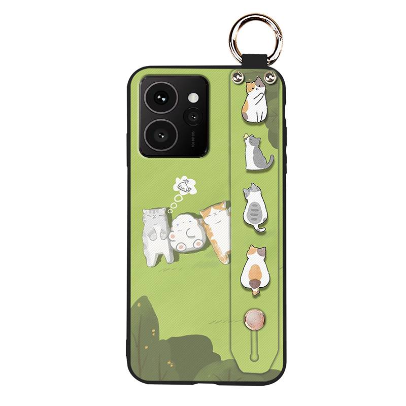 Ring Cartoon Handyhülle Für Nokia HMD Skyline Silikon Weiche Hülle Handschlaufe Schutz Rückseite Lanyard Niedlich Langlebig