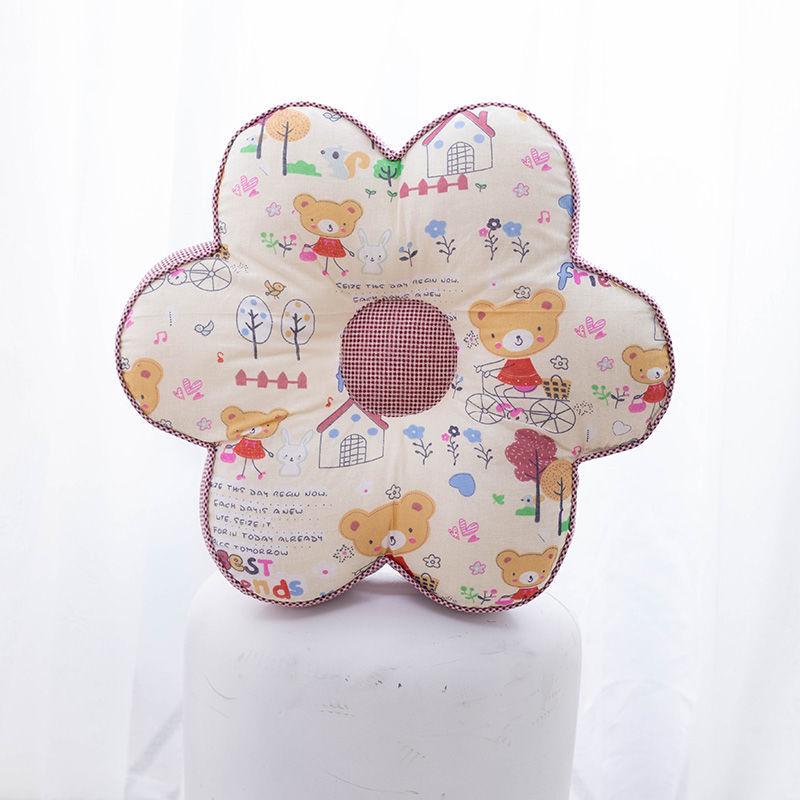 Korejský polštářek s květinami švestky: Celobavlníkový polštářek na zdřímnutí do kanceláře a ložnice