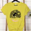 Opossum Lover Short Sleeve T-shirt Crew Neck Angry Possum Graphic T Shirts Women Funny Retro Opossum Street Cats Classic Tops