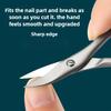 1Pcs Professional Nail Cutter Scissors Eyebrows Eyelash Multi-purpose Curved Blade Manicure Pedicure Fingernail Toenail Clipper