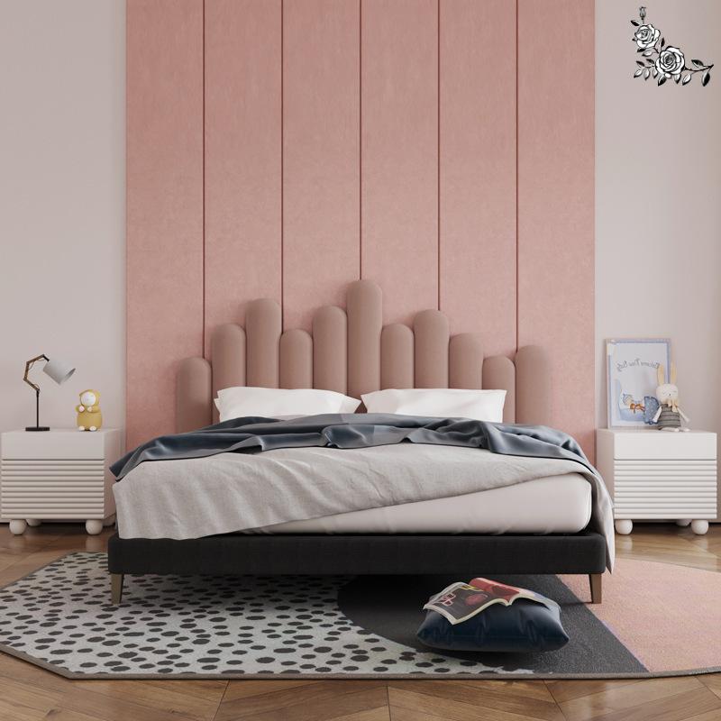 Bedside Table Nordic Style Ins Modern Light Luxury Paint Bedside Storage Cabinet Princess Pink Bedroom Bedside Cabinet