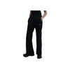 Solid Color Slim Fit Mid Waist Knitted Sports Pants Women Bottoms Black HJ1017-010