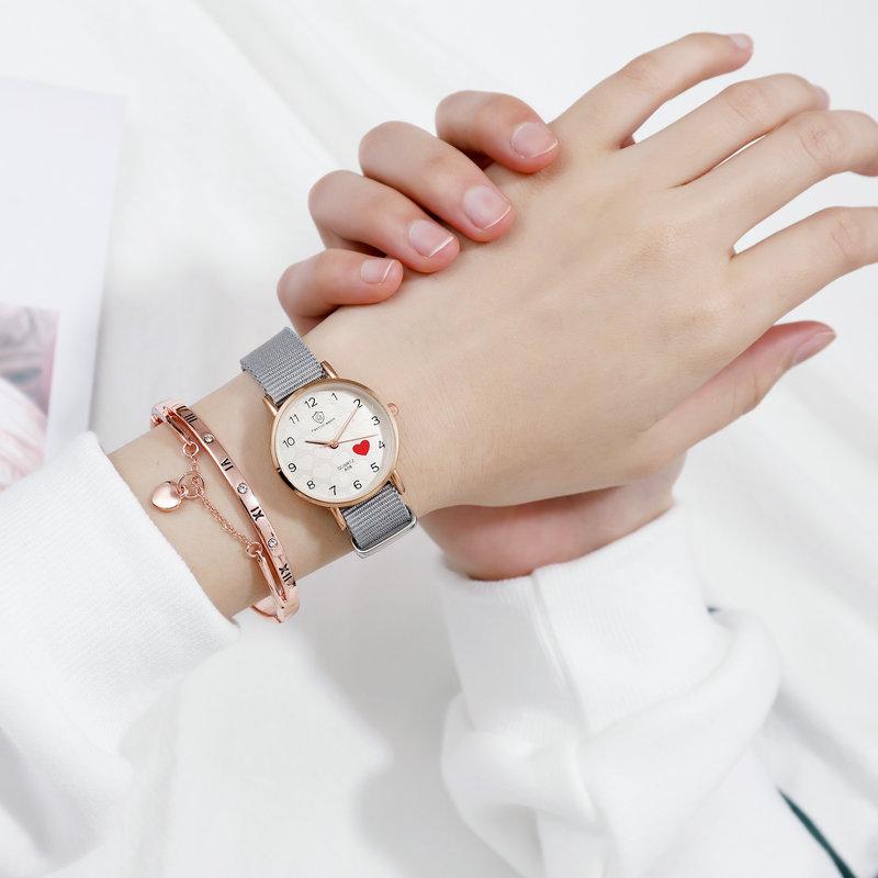 Style, Temperament, Girl Watch, Student Girlfriend, Simple Casual, Retro Style, Junior High School Student Small Quartz Watch
