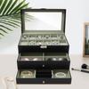 3-Tier Organizer Box for Jewelry, Watches, Glasses & Accessories,Compact Desktop Display Cabinet, Multi-Layer Holder, Home Decor