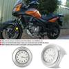 2225mm   Motorcycle Handlebar Clock Metal Mount Hand Grip Bar   Watch (Black  )