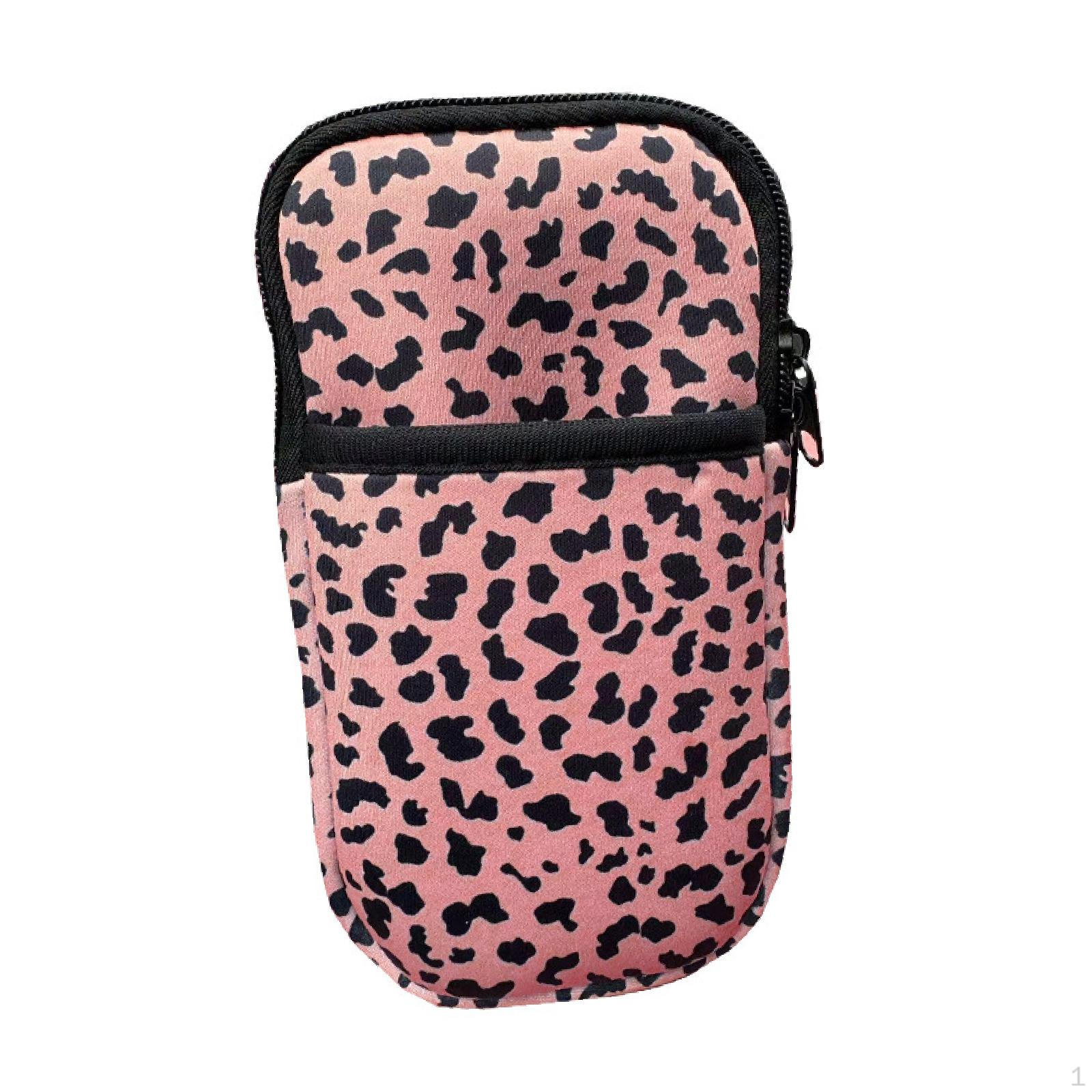 

Підсумок для пляшки з водою, сумка-тримач, гаманець для дорожньої кружки, тамблера, для зберігання в рюкзаку Black and Pink