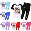 Kpop Demon Hunters Saja Jongens Patroon Kinder Katoenen Pyjamaset Met Cartoon Patroon Voor Zomer En Lente Nachtkleding