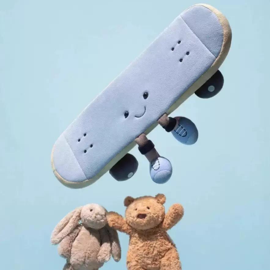 

Новое поступление Веселая имитация спортивного скейтборда Детская кукла Плюшевая игрушка Украшение для дома 30cm