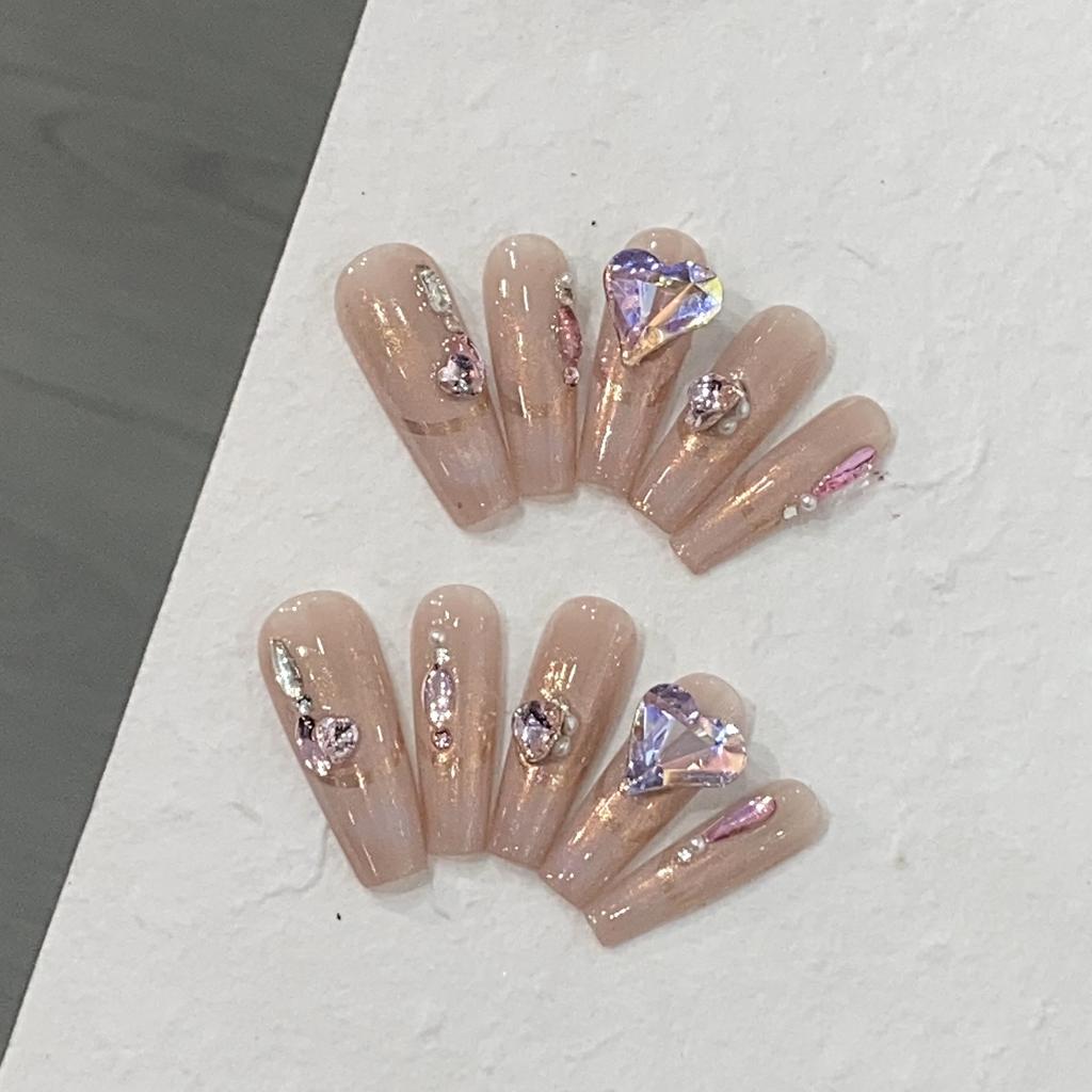 Opal Polarized French Starlight Diamond Princess Magic Nail Stickers