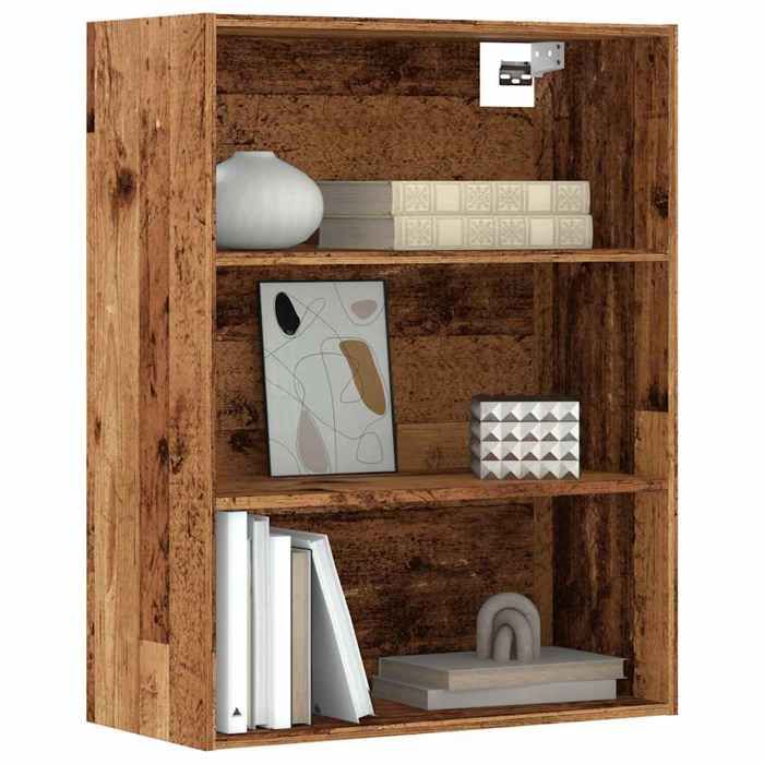 VidaXL Wall-mounted Hanging Cabinet Old Wood 69.5x32.5x90 Cm, Cabinet, Side Cabinet, Living Room Furniture, Cabinet of 857045