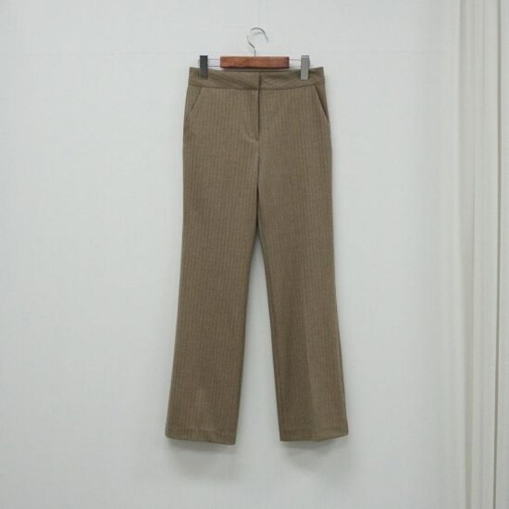 Style Latte Women Herringbone Slack Pants Wool Spandex Formal Trousers
