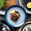 Japanese6/8 /10 Inch Deep Shallow Ceramic Dinner Dish Porcelain Salmon Steak Pasta Dessert Western Plate Tableware Dessert Plate
