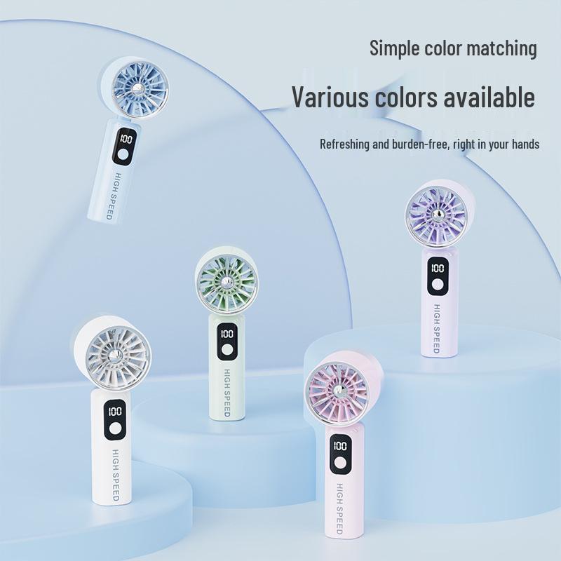 

High-Speed USB Rechargeable Portable Folding Mini Electric Fan Cross-border High-Speed Fan Recommendation
