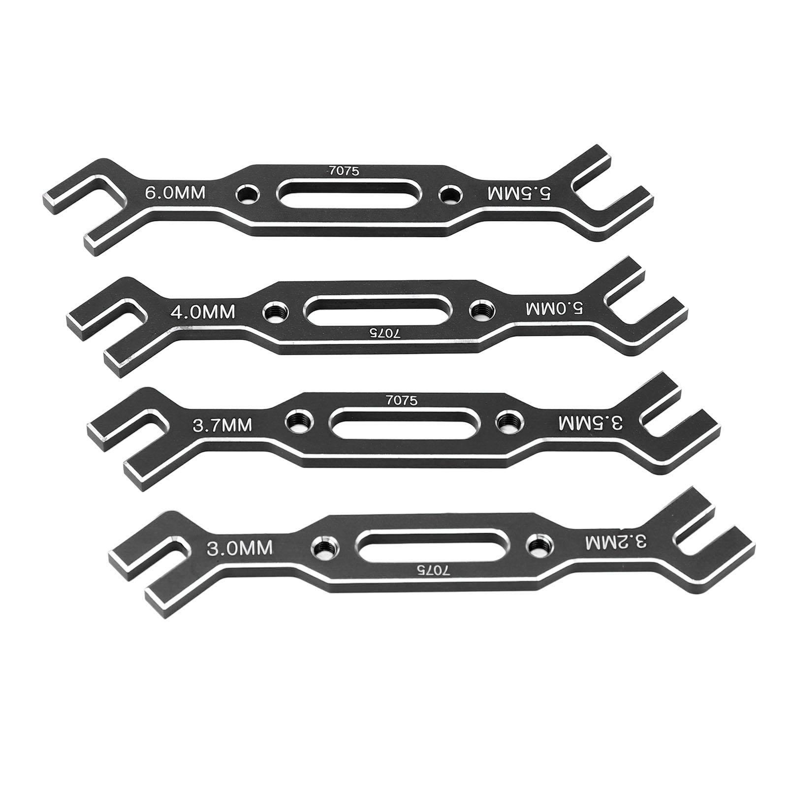 

4PCS Set RC Ball Tie Rod Adjustment Wrench Aluminium Alloy 110 116 3.0mm6.0mm Model RC Car